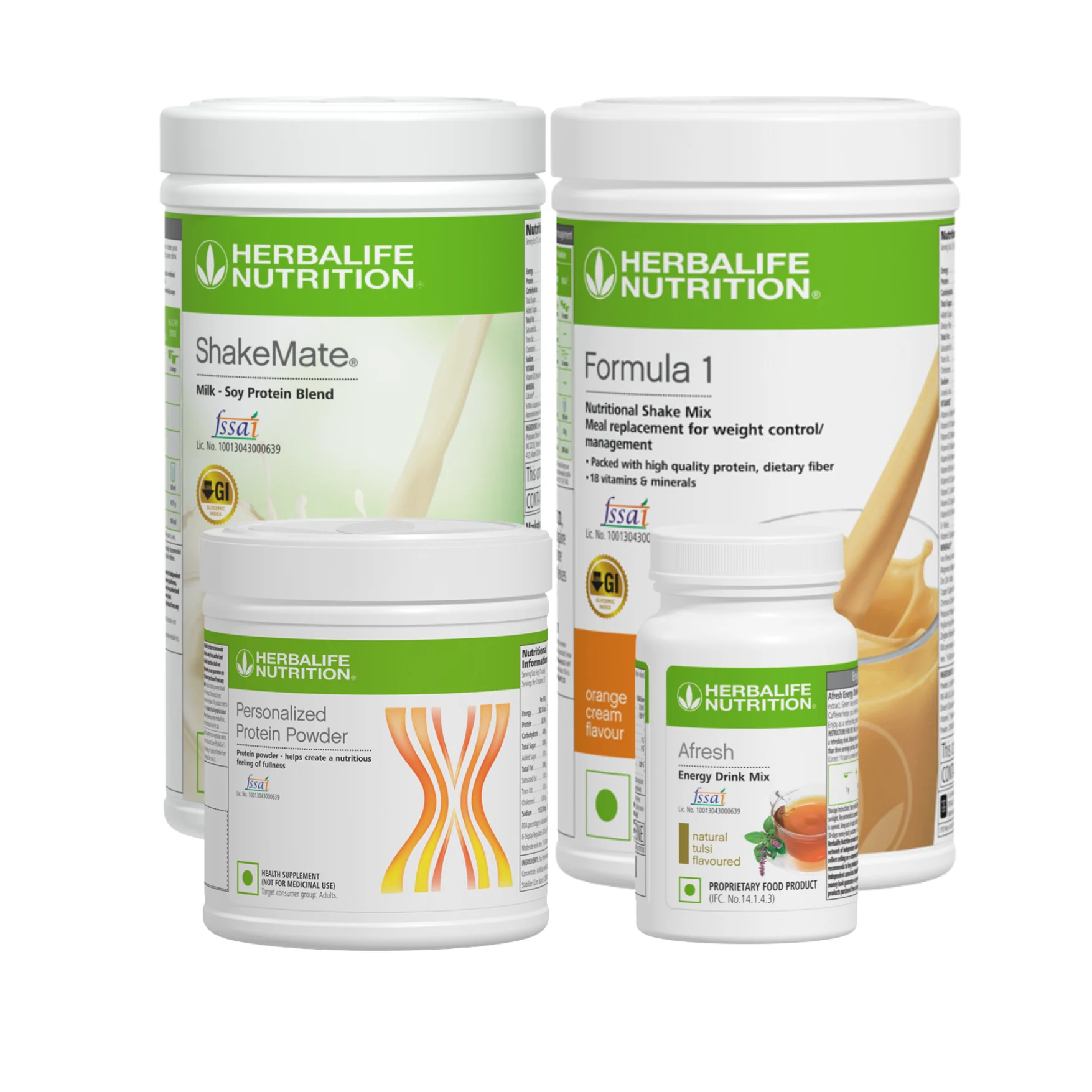Herbalife Orange Shake + Protein Powder200g+ Shakemate +Afresh